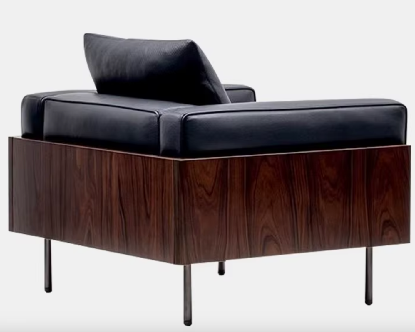 Milano Leather Armchair – Modern Italian Minimalist Lounge Chair