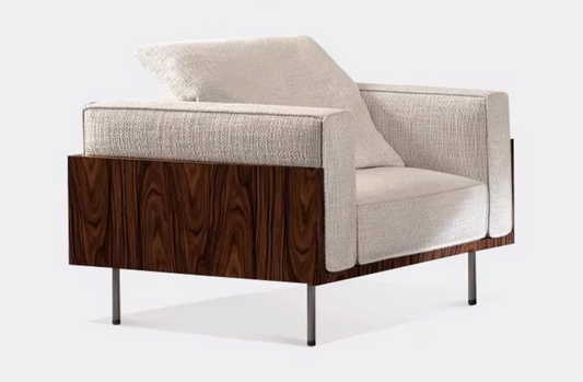 Milano Leather Armchair – Modern Italian Minimalist Lounge Chair