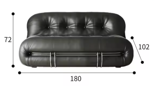 Milano Leather Sofa – Iconic Italian-Inspired Design