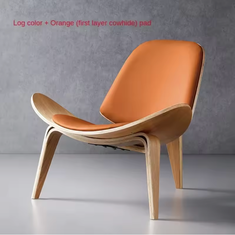 Firenze Shell Chair – Italian-Inspired Luxury Leather Lounge Chair