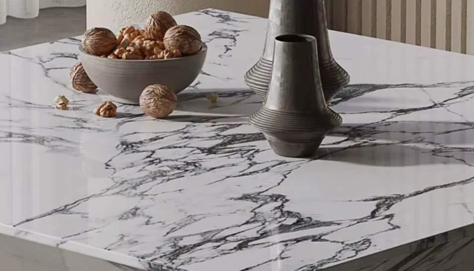 Ravello Designer Coffee Table – Italian Modern Geometric Stone Art