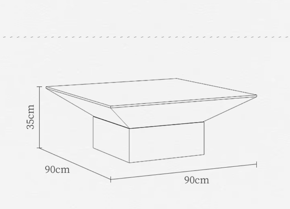 Ravello Designer Coffee Table – Italian Modern Geometric Stone Art