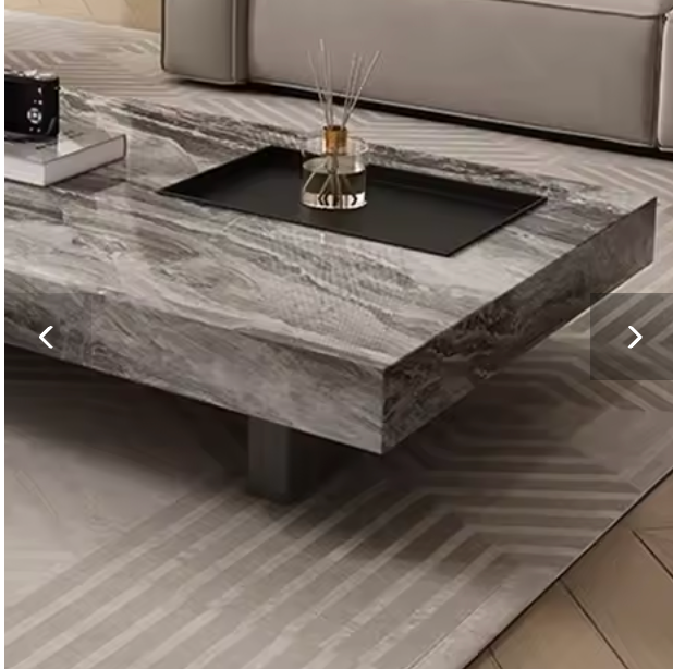 Siena Designer Coffee Table – Luxury Rectangular Stone Surface