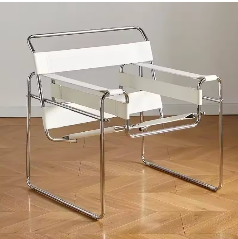 Bauhaus Designer Chair – Timeless Leather & Steel Lounge Seating