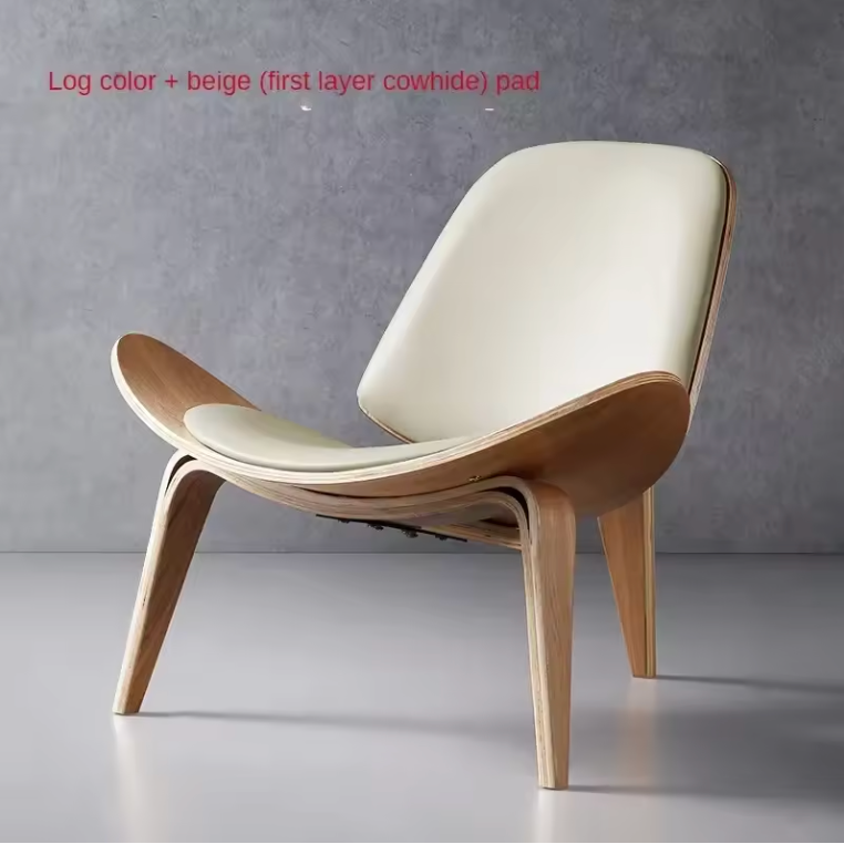 Firenze Shell Chair – Italian-Inspired Luxury Leather Lounge Chair
