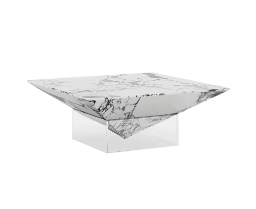 Ravello Designer Coffee Table – Italian Modern Geometric Stone Art